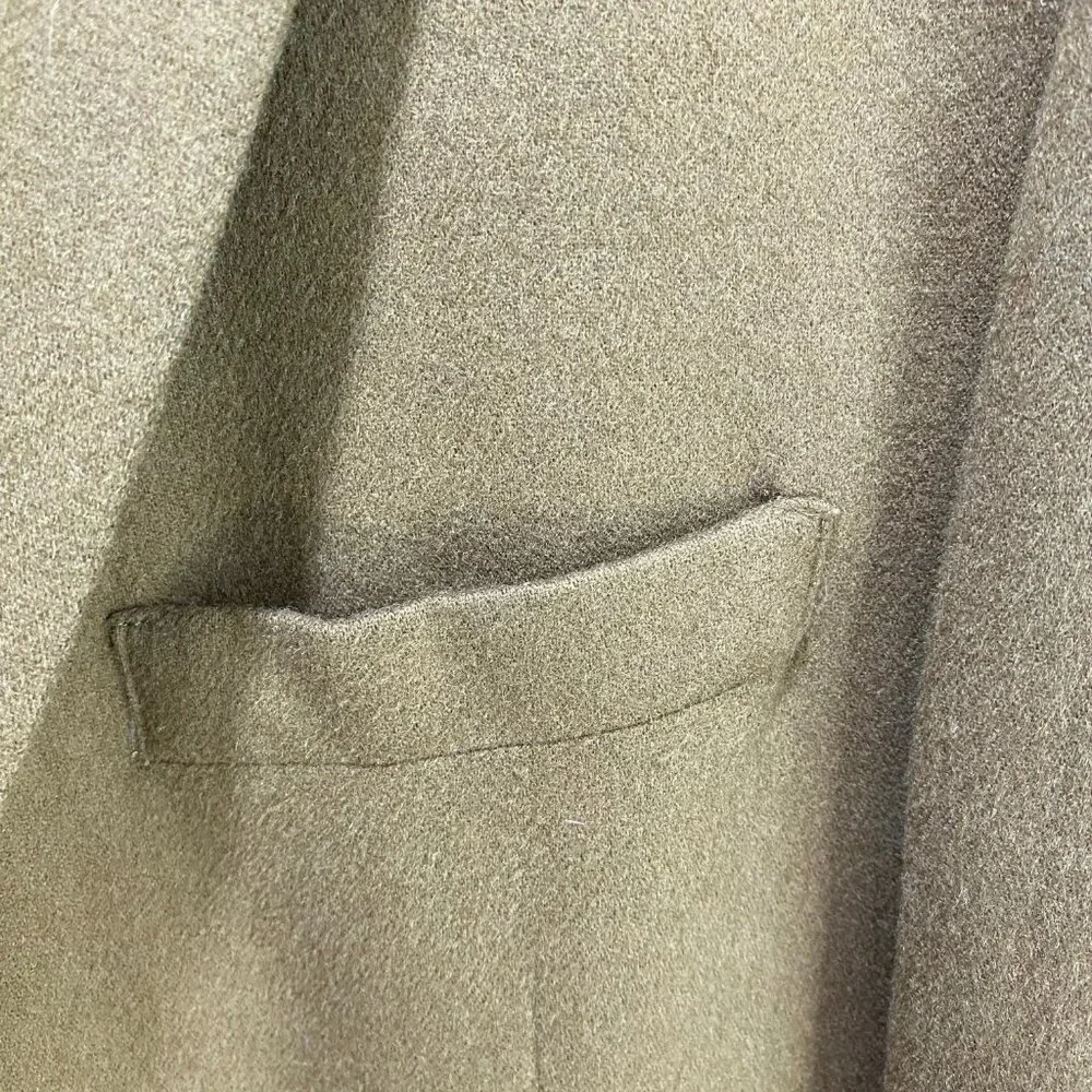 JoS A Bank Wool Cashmere Suit‎ Sport Coat Mens Tan Brown 46R Academia 2 Button